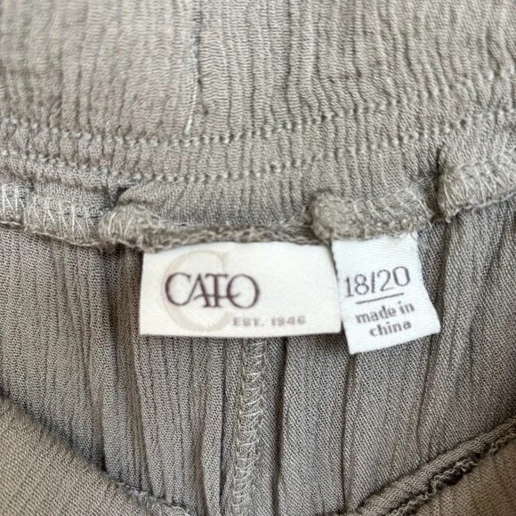 Cato Plus Size 18/20 Boho Wide-Leg Ruffle Pants - Picture 6 of 7